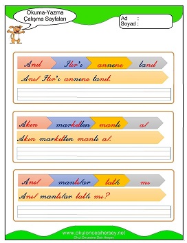 ı sesi Grubu Çalışma Sayfaları